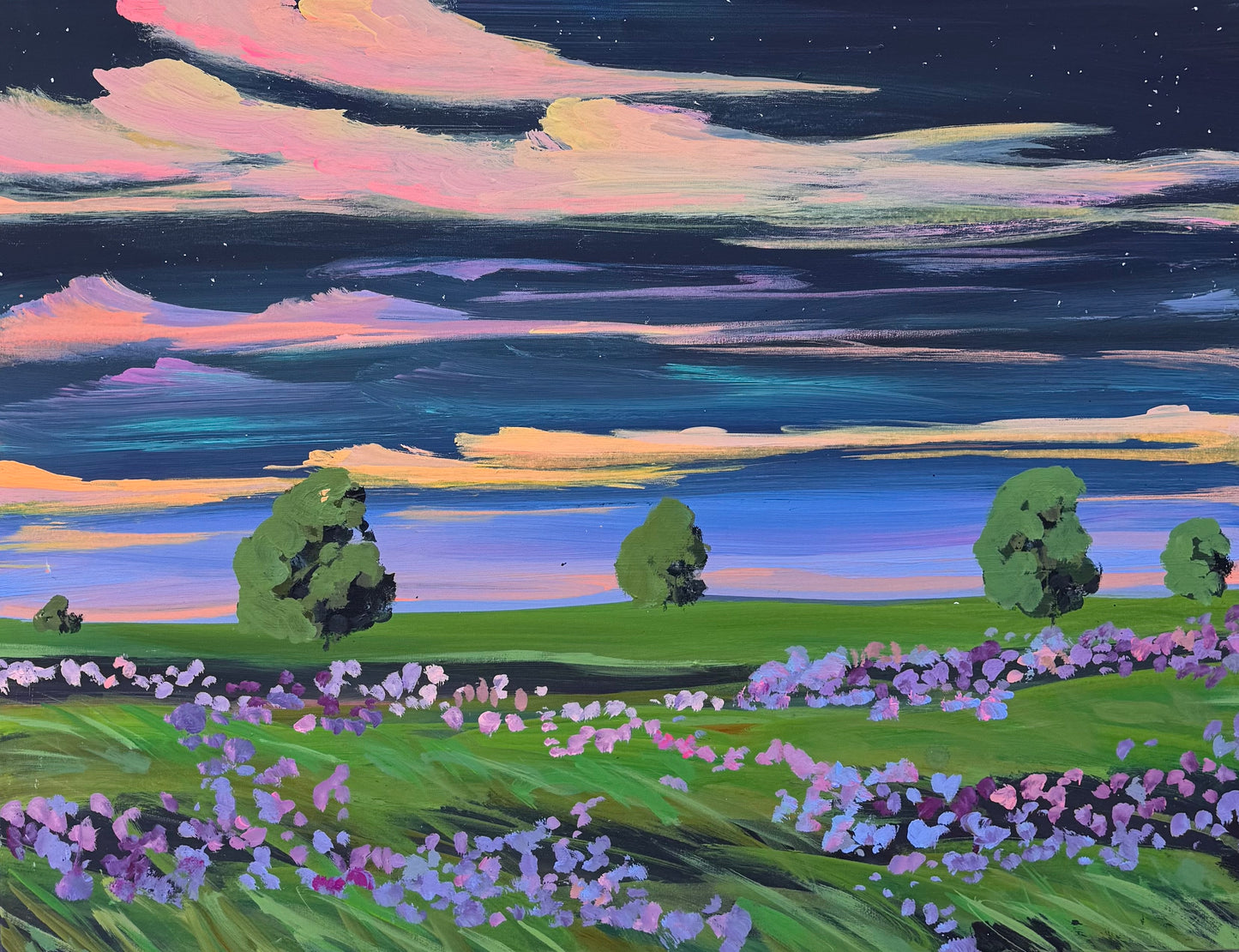 Nightfall in blooms