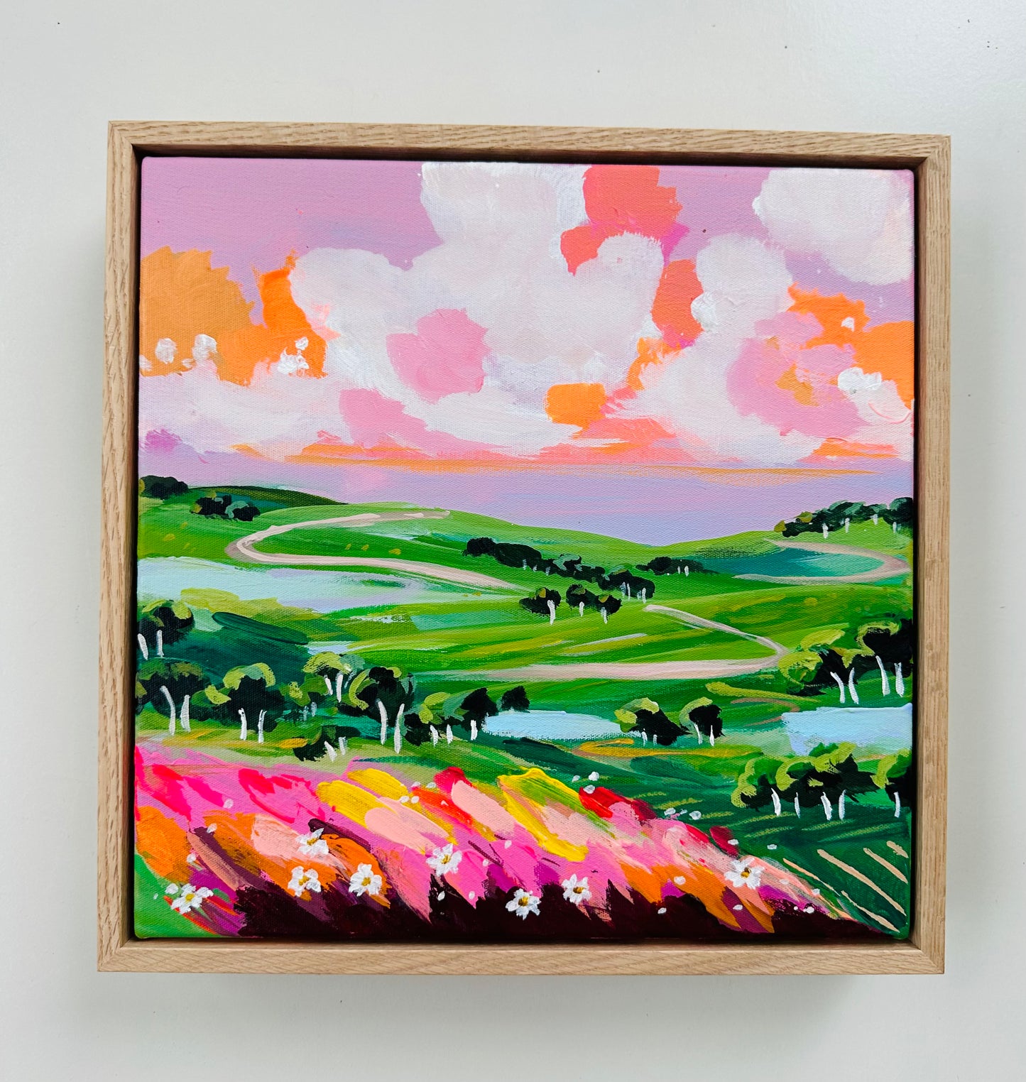 #09 Christmas Small works landscaping 30cm x 30cm