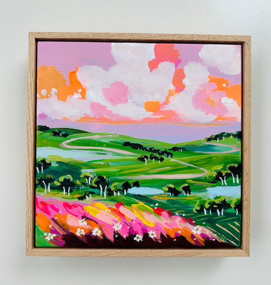 #09 Christmas Small works landscaping 30cm x 30cm