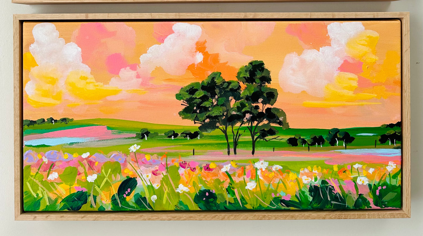 #21 Christmas Small works landscaping 30cm x 60cm