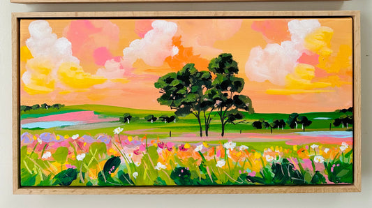 #21 Christmas Small works landscaping 30cm x 60cm