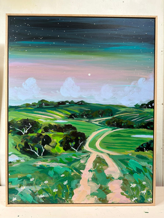 Under the starry night